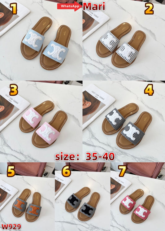 W929  Mules slippers