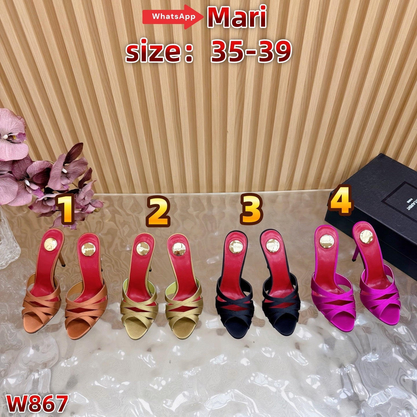 W867  High-heeled sandals