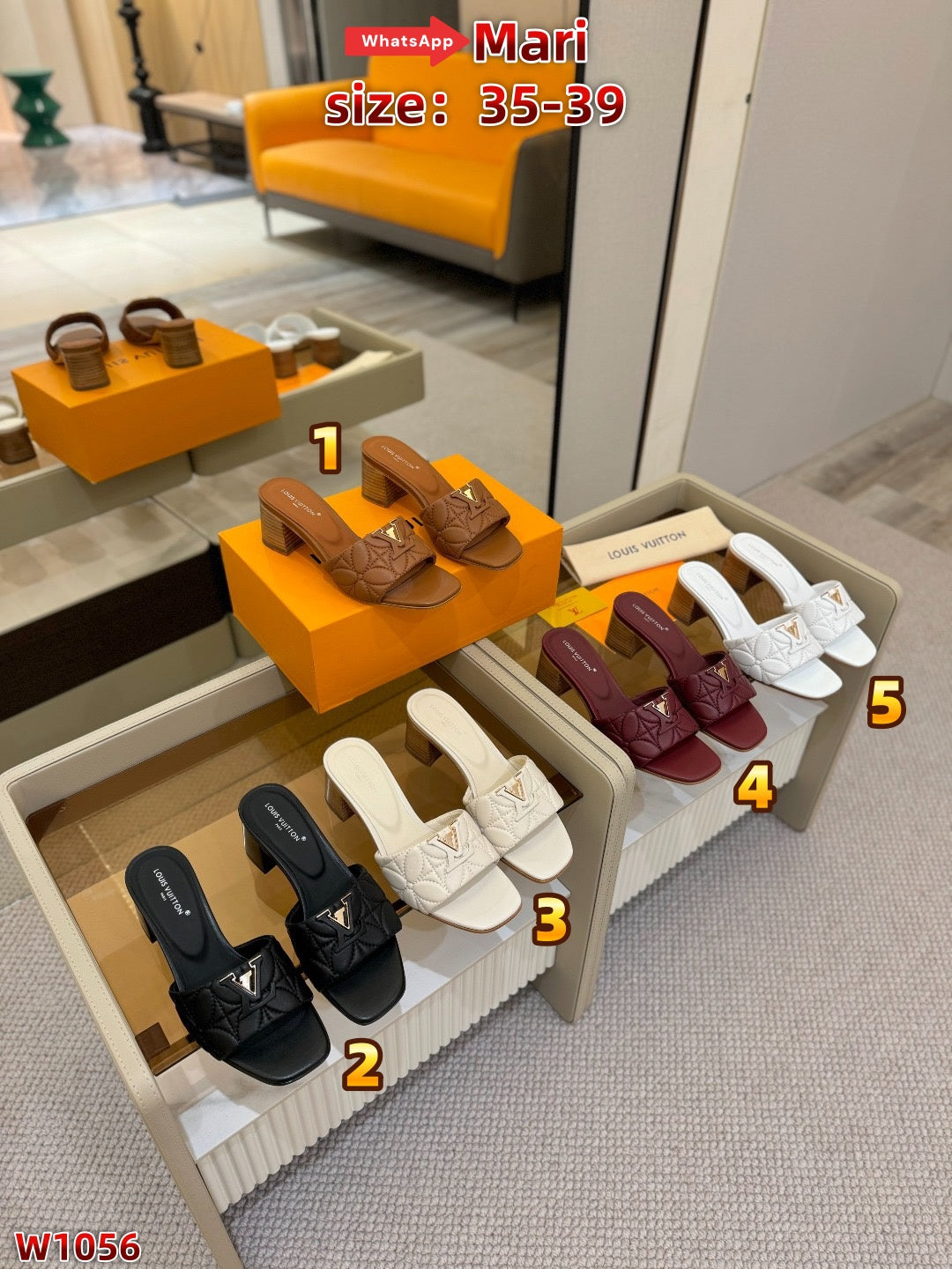 W1056  Chunky heel sandals