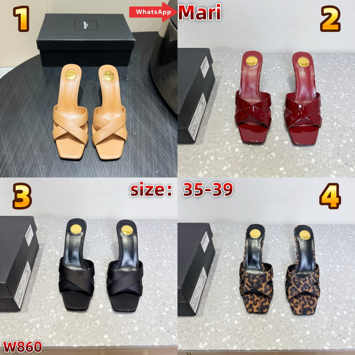 W860  High-heeled mules