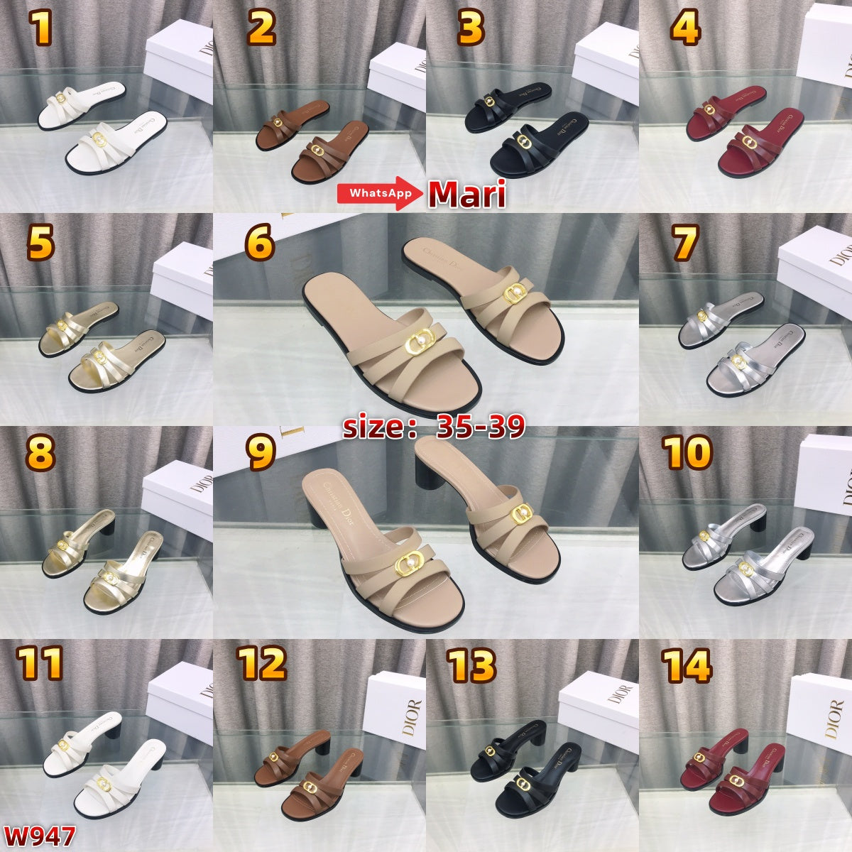 W947  flat sandals