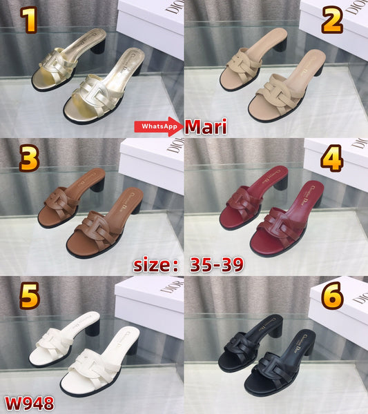 W948  Mid-heel slippers