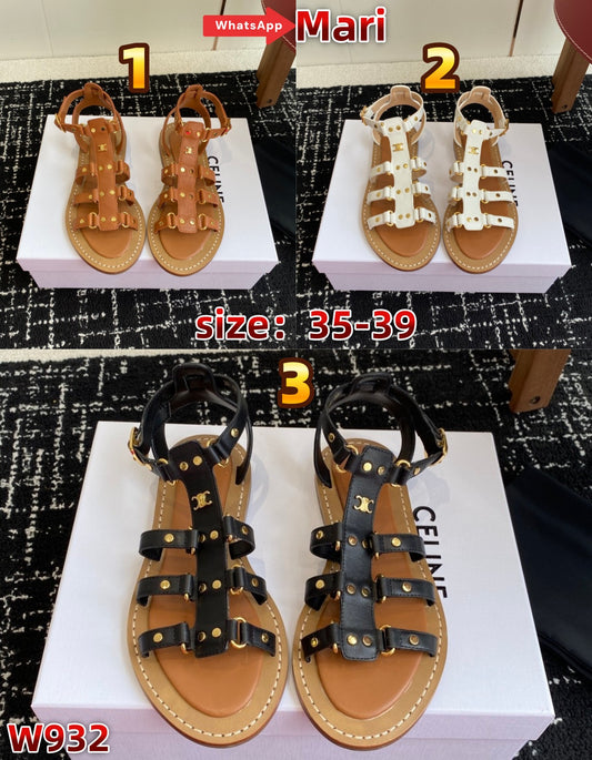 W932  Studded Roman Sandals