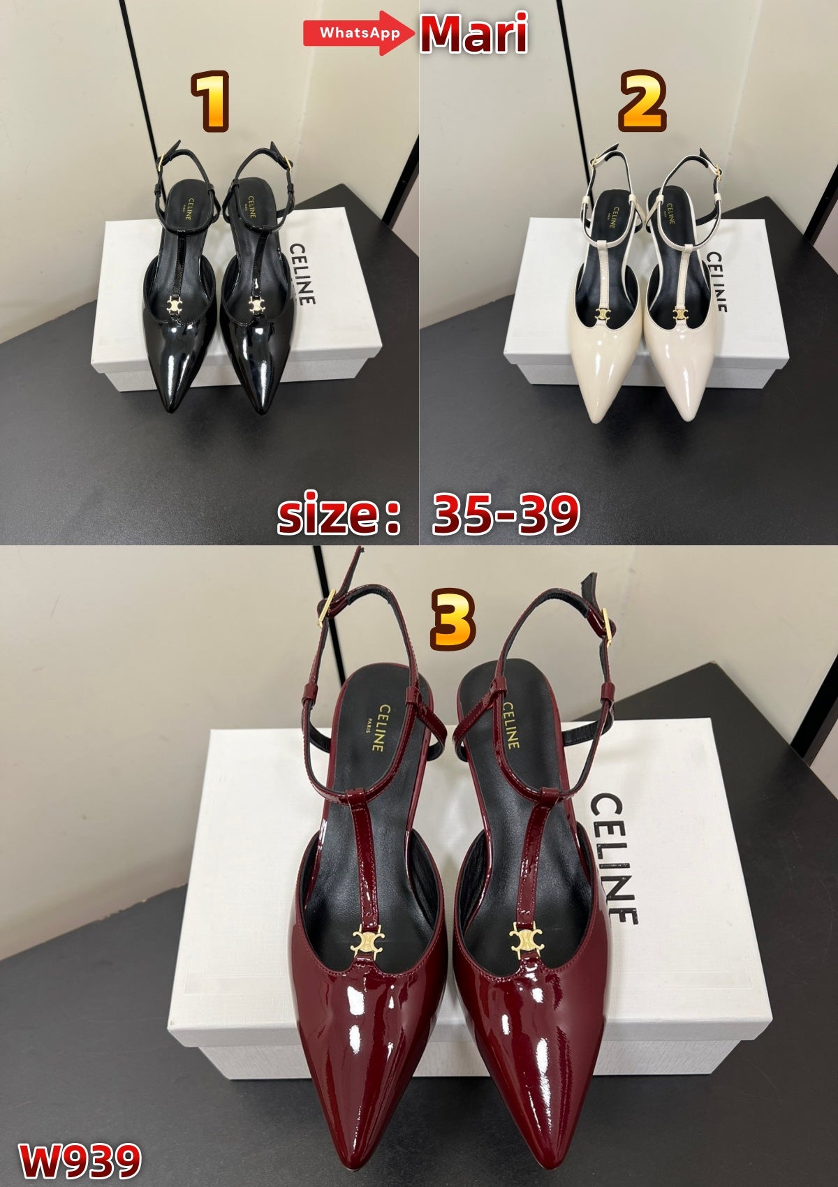 W939  Backless high heels