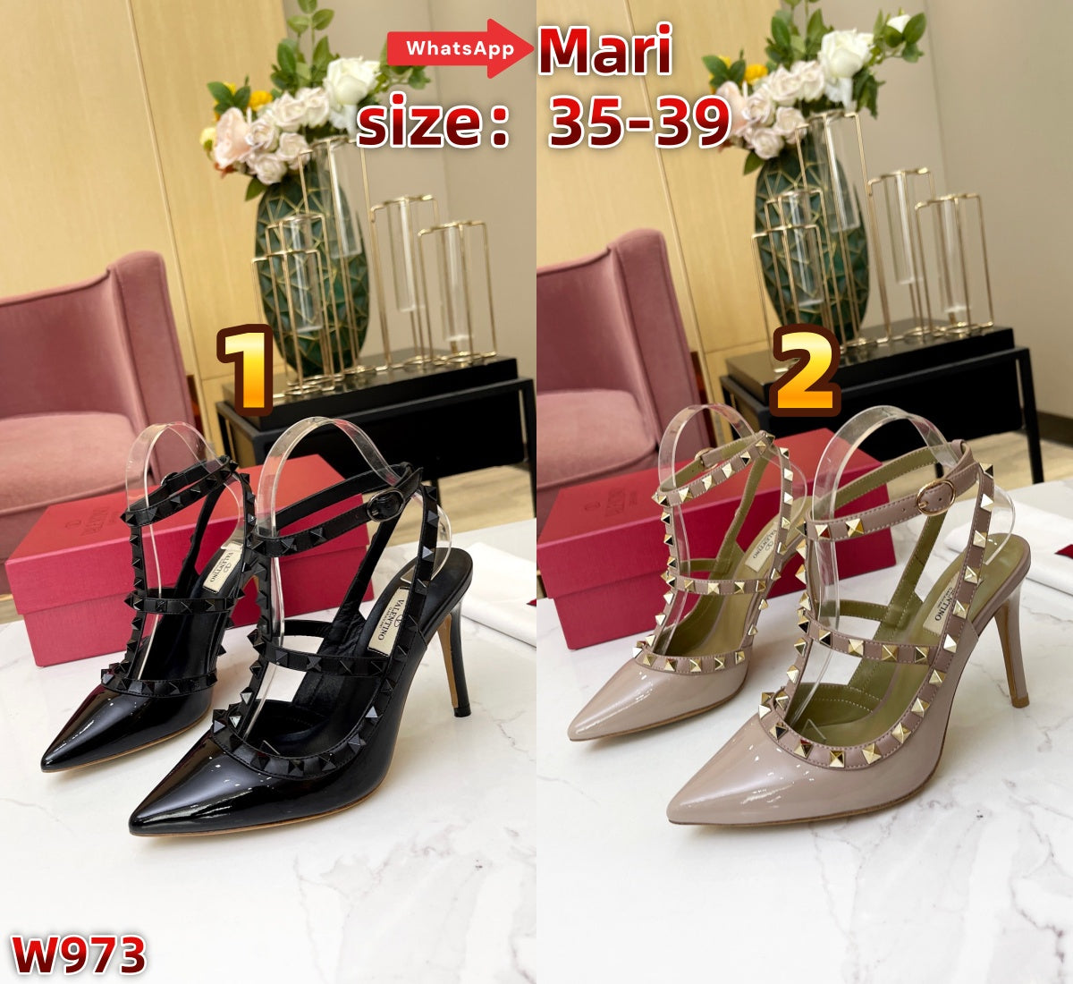 W973  High-heeled sandals
