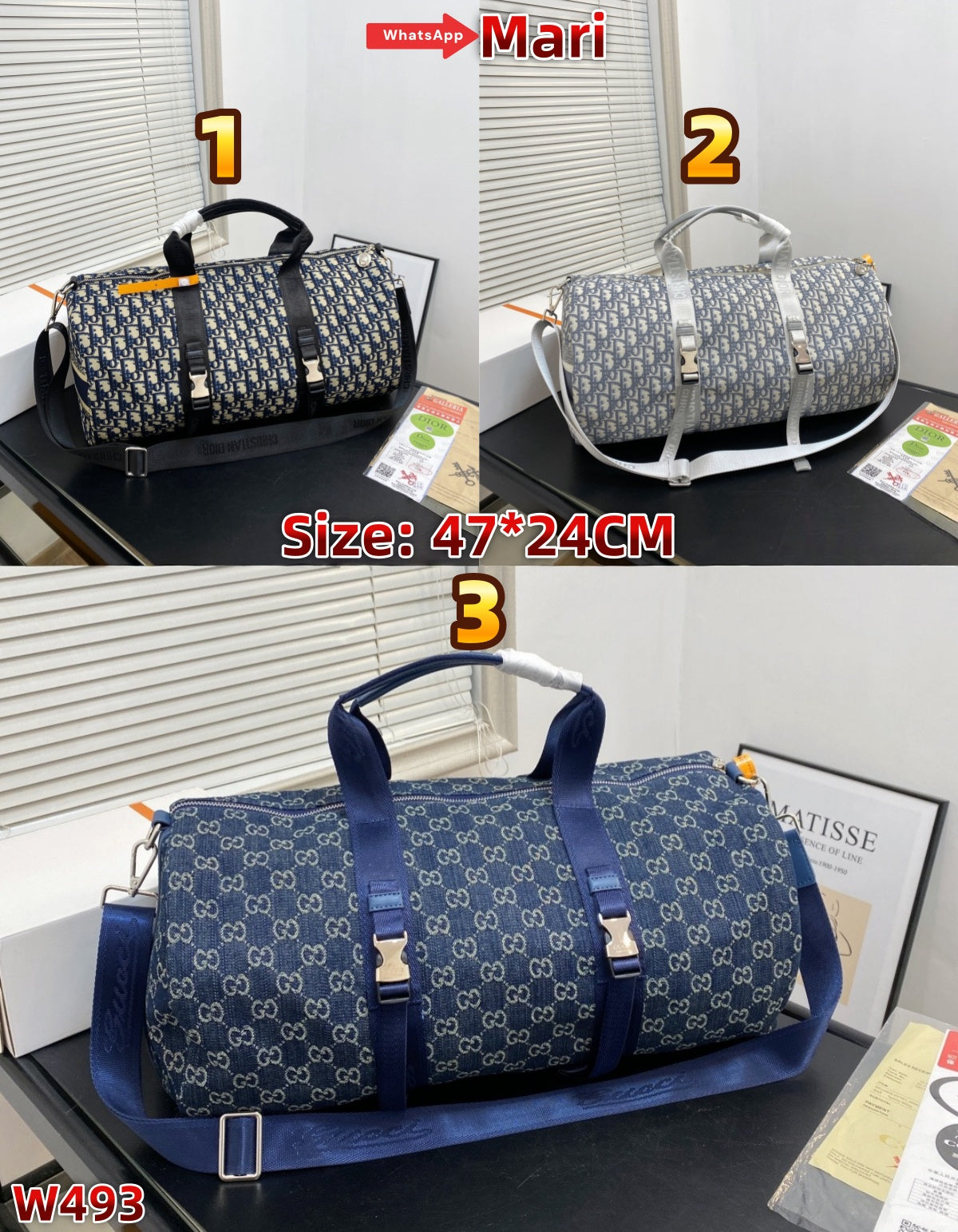 W493   cylindrical bag