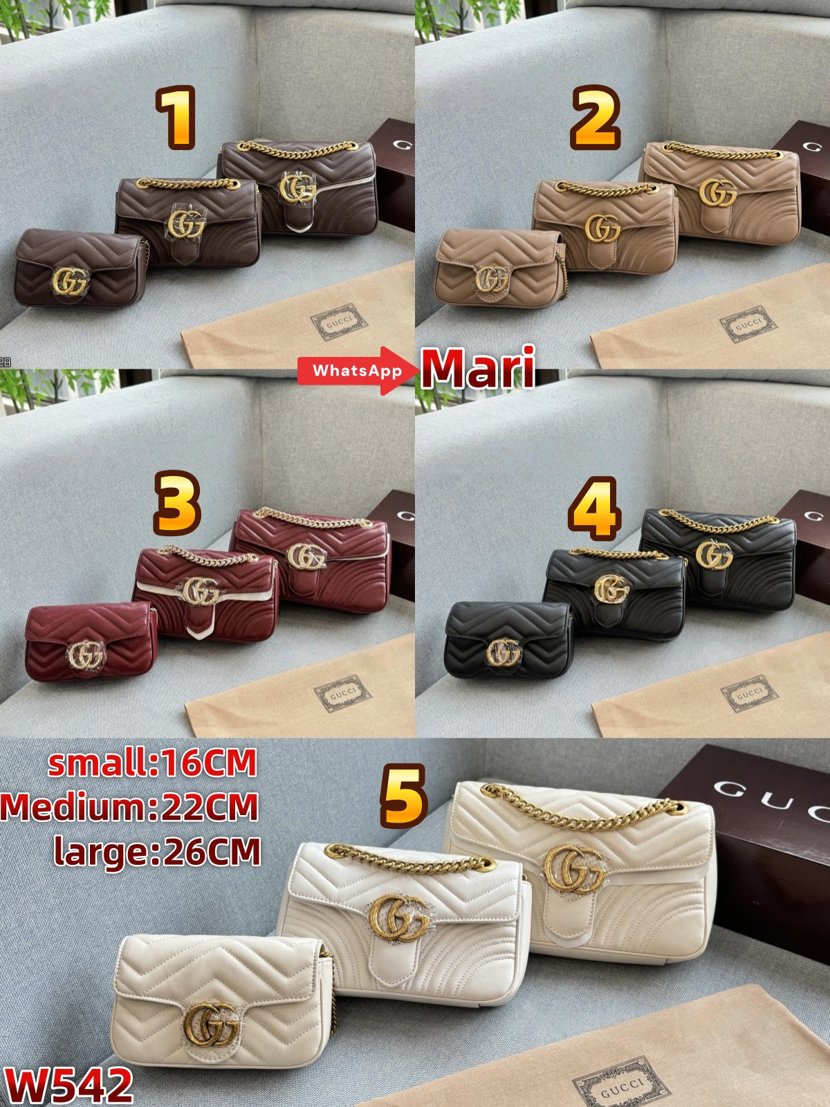 W542  G buckle bag