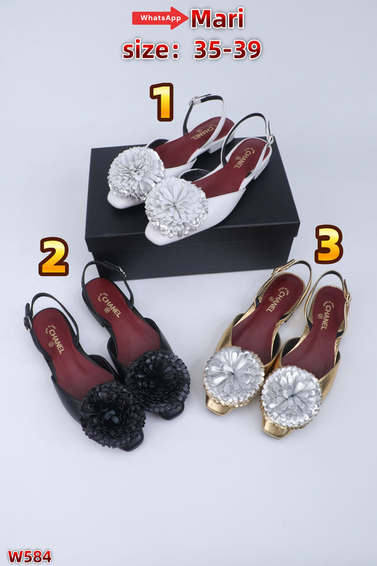 W584   Backless sandals