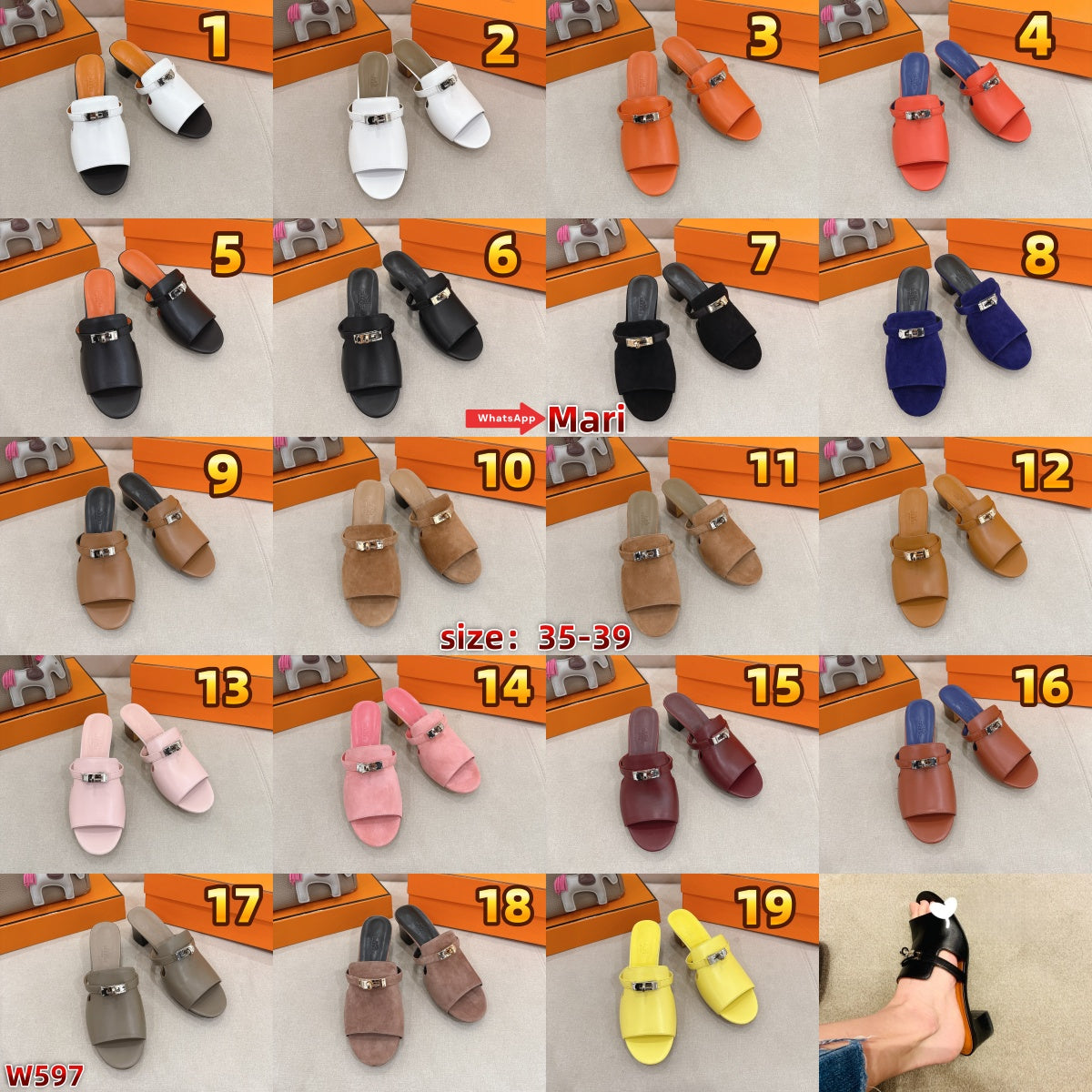 W597  High-heeled sandals