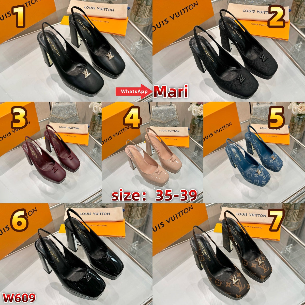 W609  High-heeled sandals