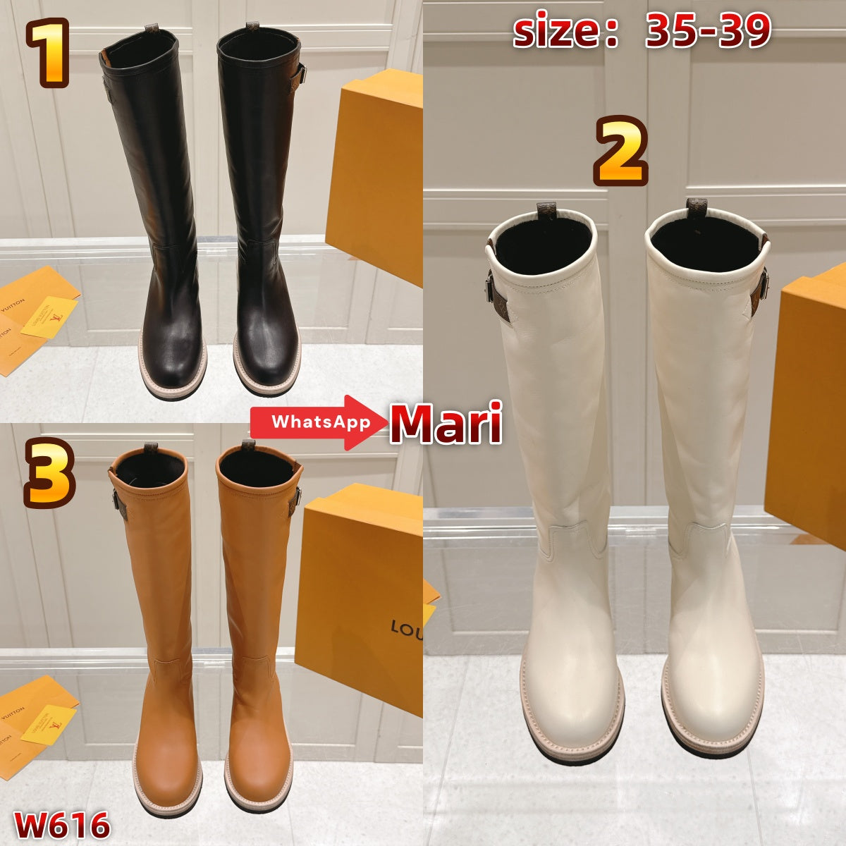 W616  Mid-calf boots