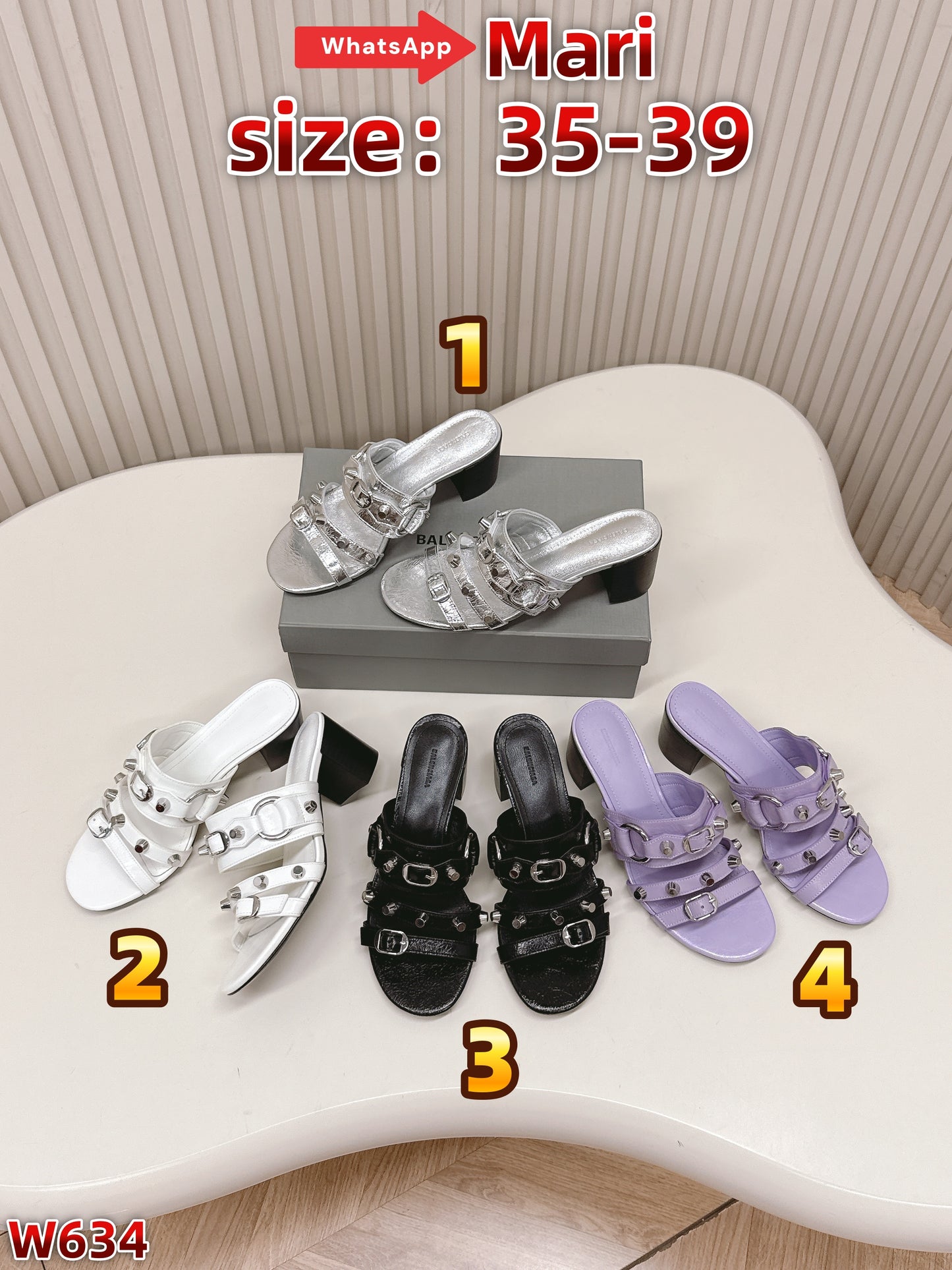 W634  High-heeled sandals