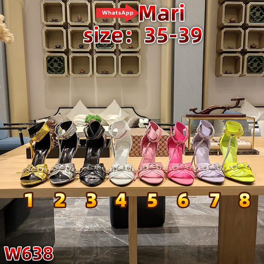 W638  High-heeled sandals