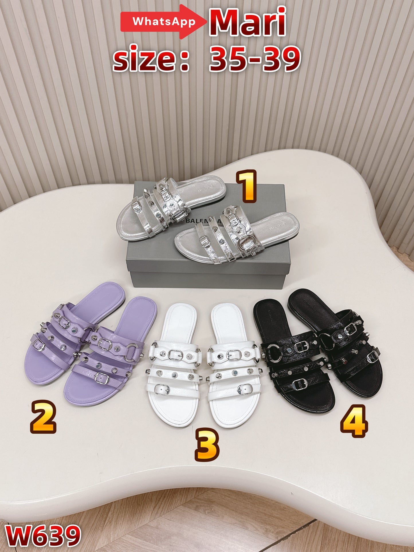 W639   Mules slippers