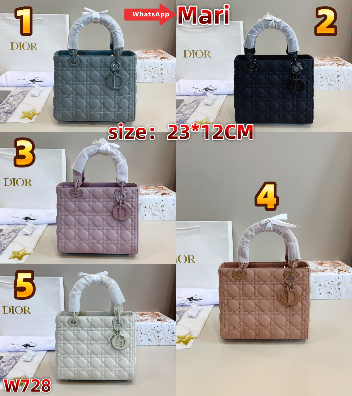W728  Lady Dior bag