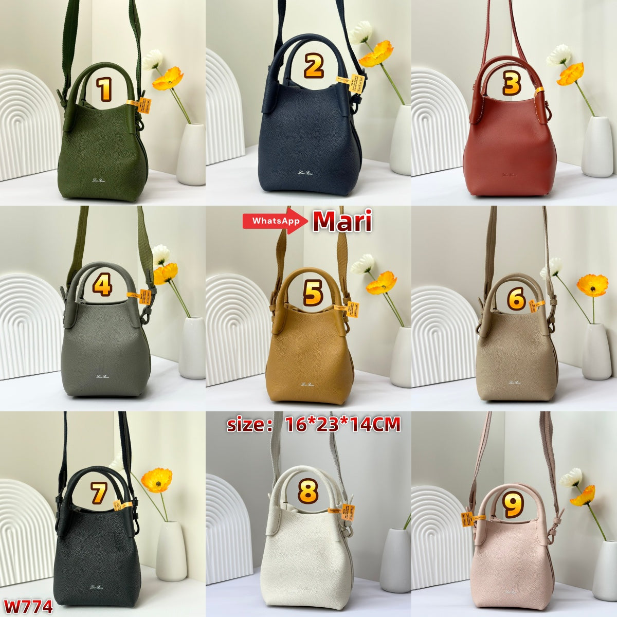 W774  Small bucket bag