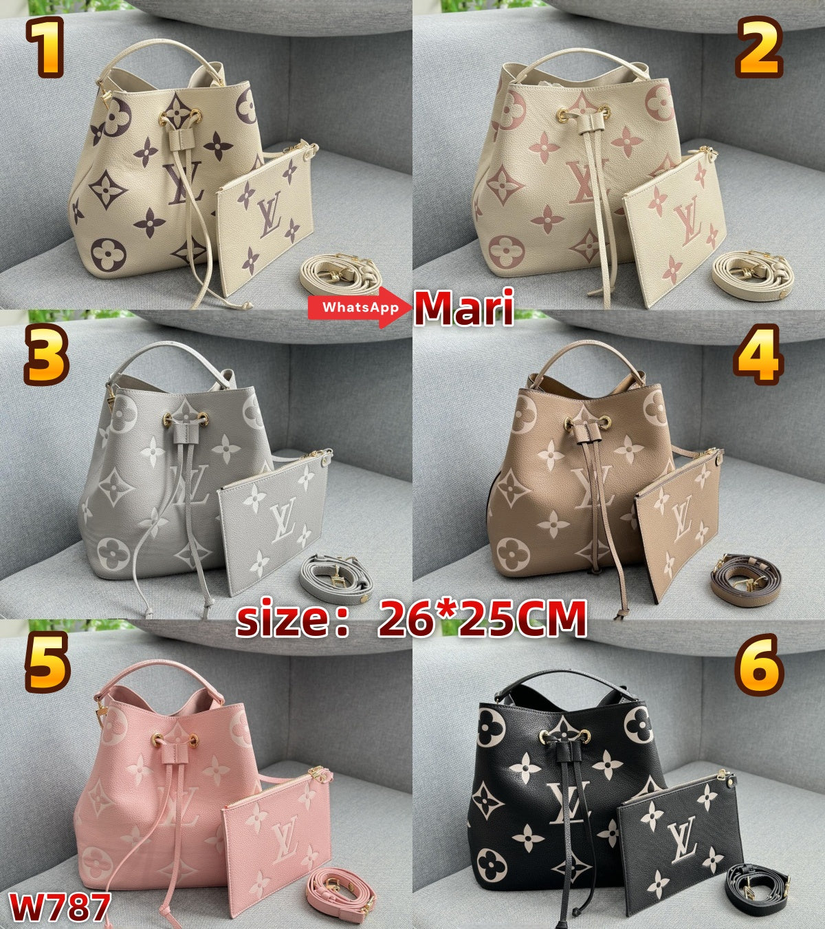 W787  Bucket bag
