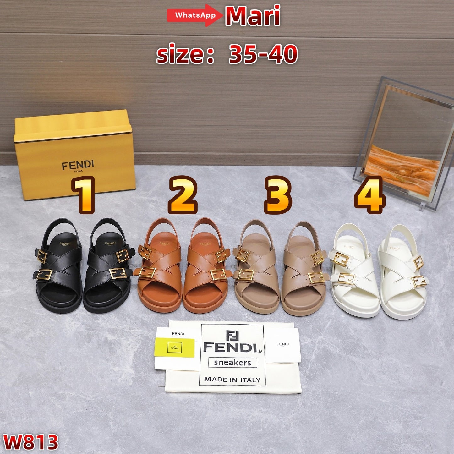 W813  Buckle sandals