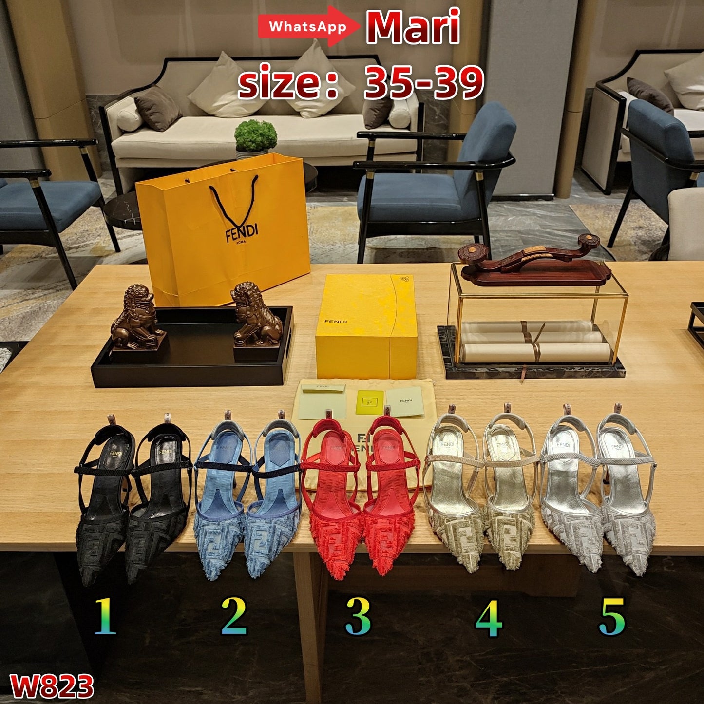 W823  High-heeled sandals