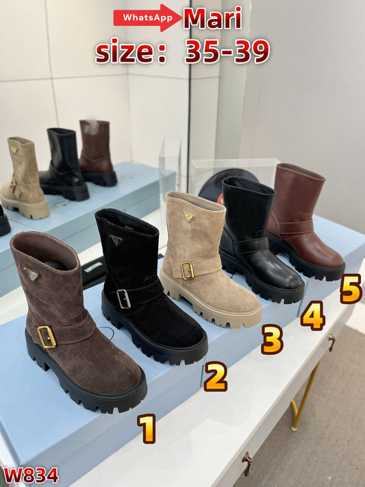 W834  Platform ankle boots