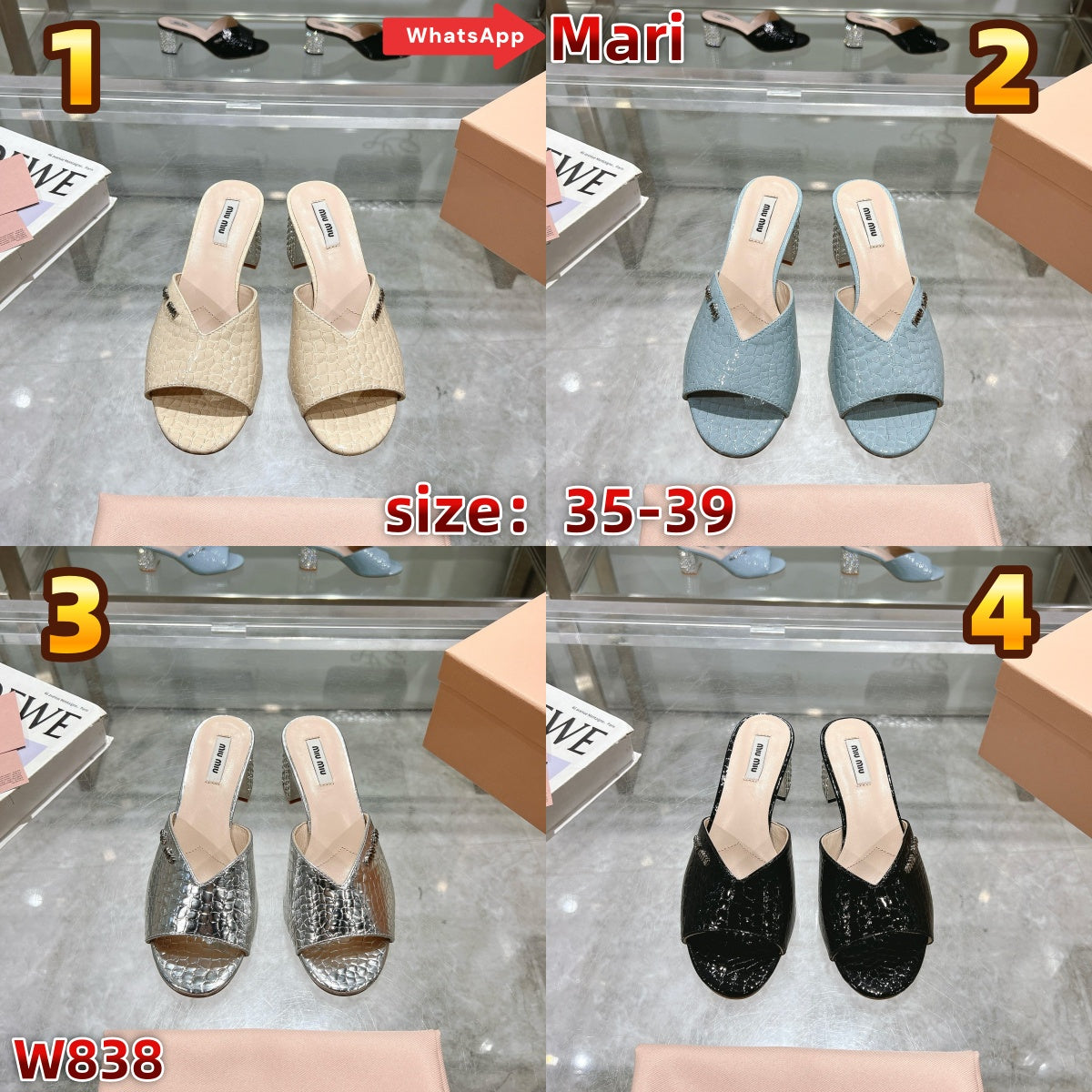 W838  High-heeled sandals