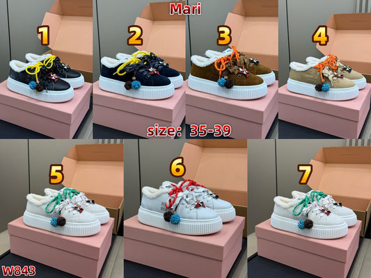 W843  Platform biscuit shoes