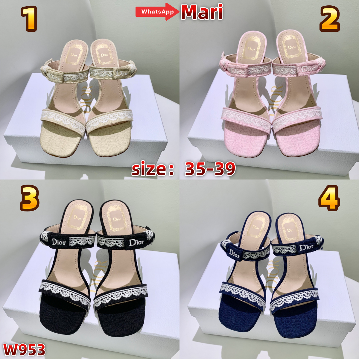 W953  Mid-heel sandals