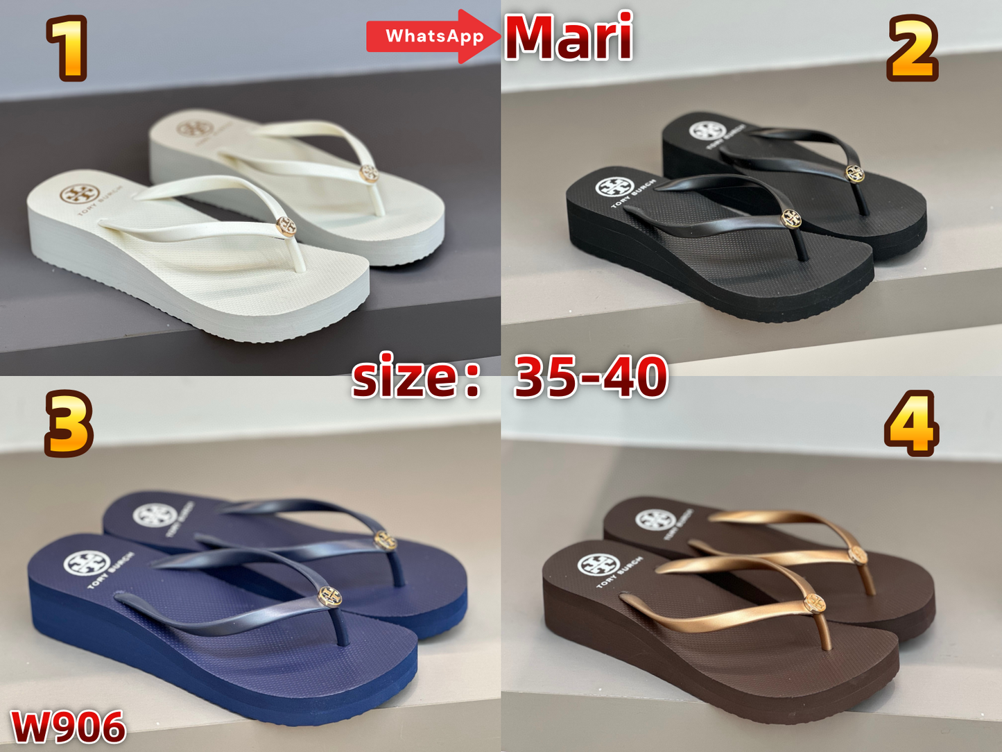 W906  Platform flip-flops