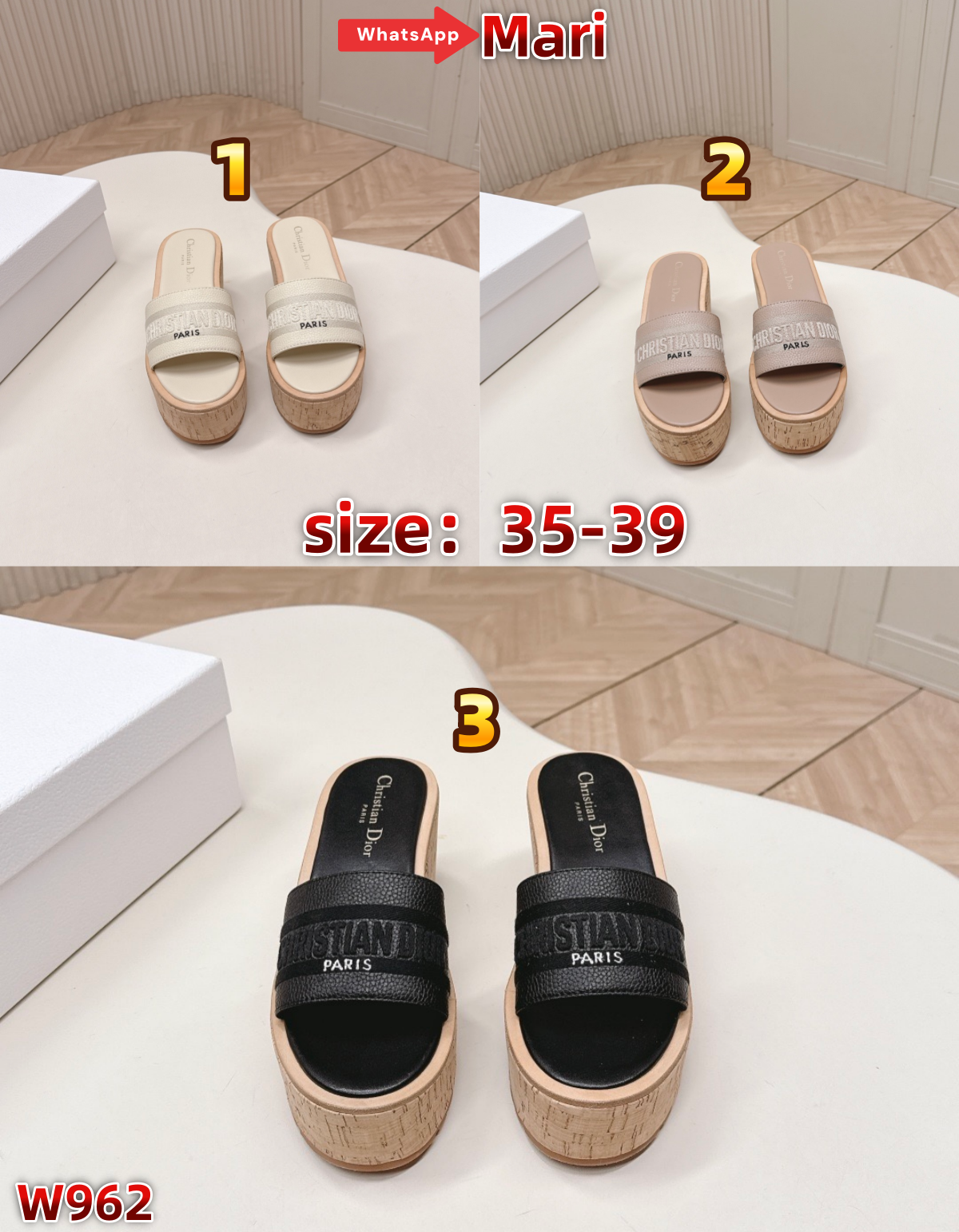 W962  Platform wedge sandals