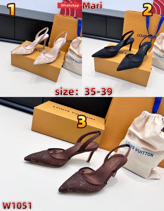 W1051  Backless high heels