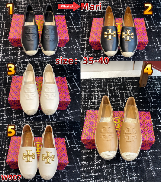 W907  Straw Fisherman's Shoes